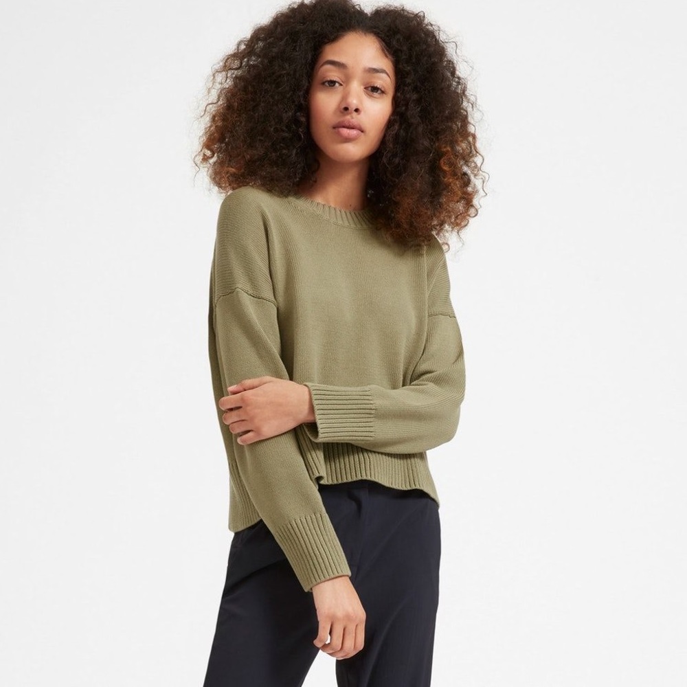 Everlane Soft Cotton Square Crew size Medium